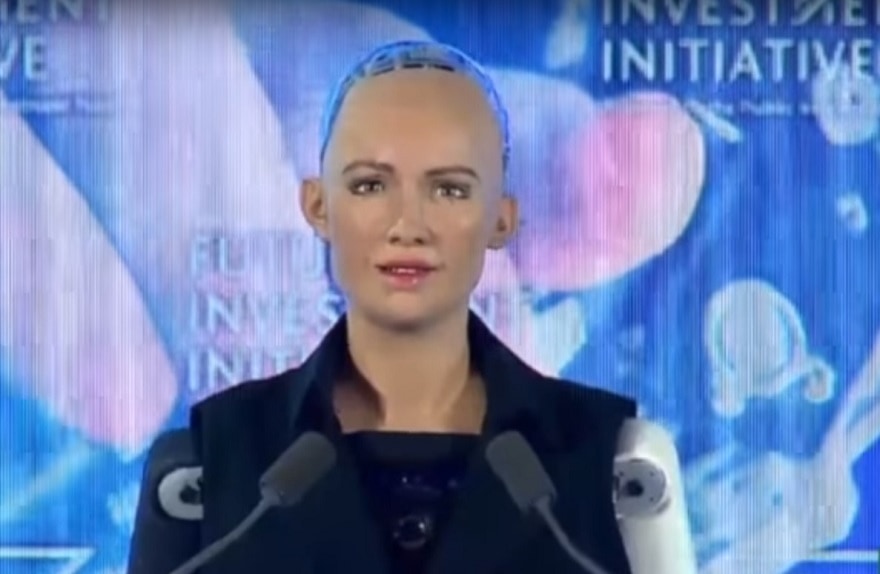 robot humanoïde Sophia
