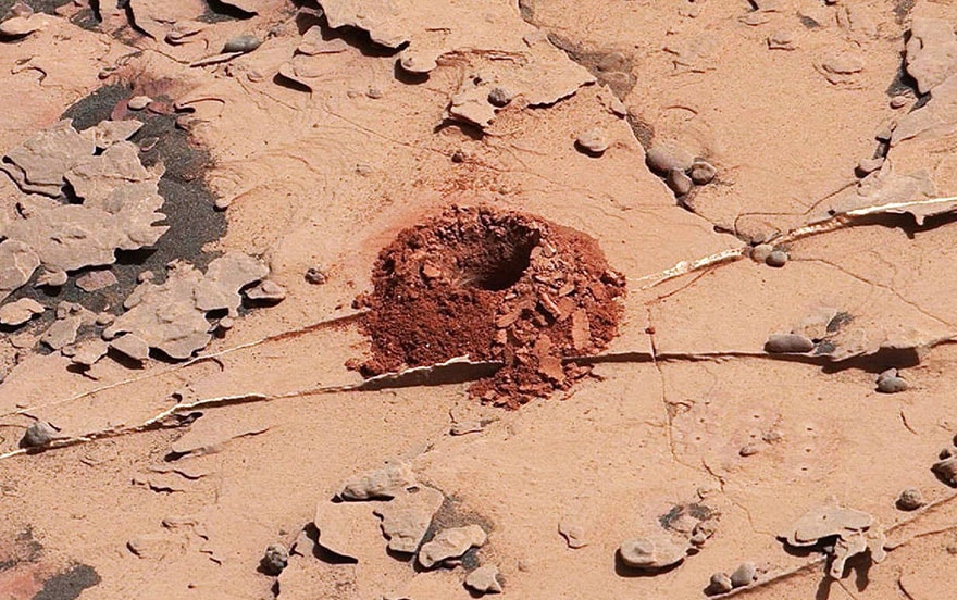 Forage sur Mars