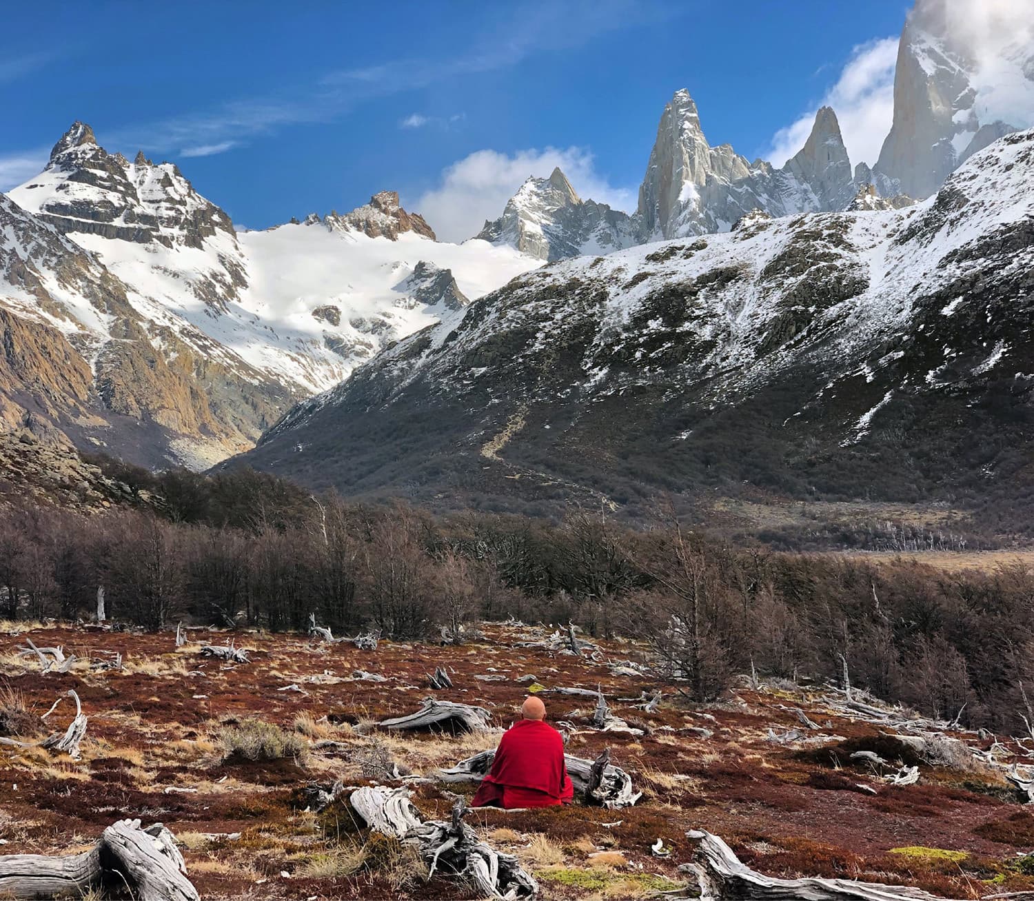 Le Cerro Chaltén en Patagonie (Argentine) Photo Matthieu Ricard