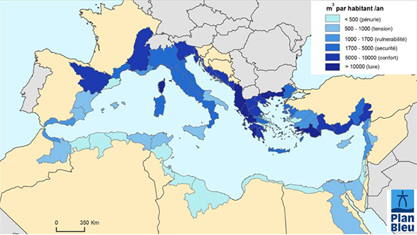 Méditerranée- ressources en eau