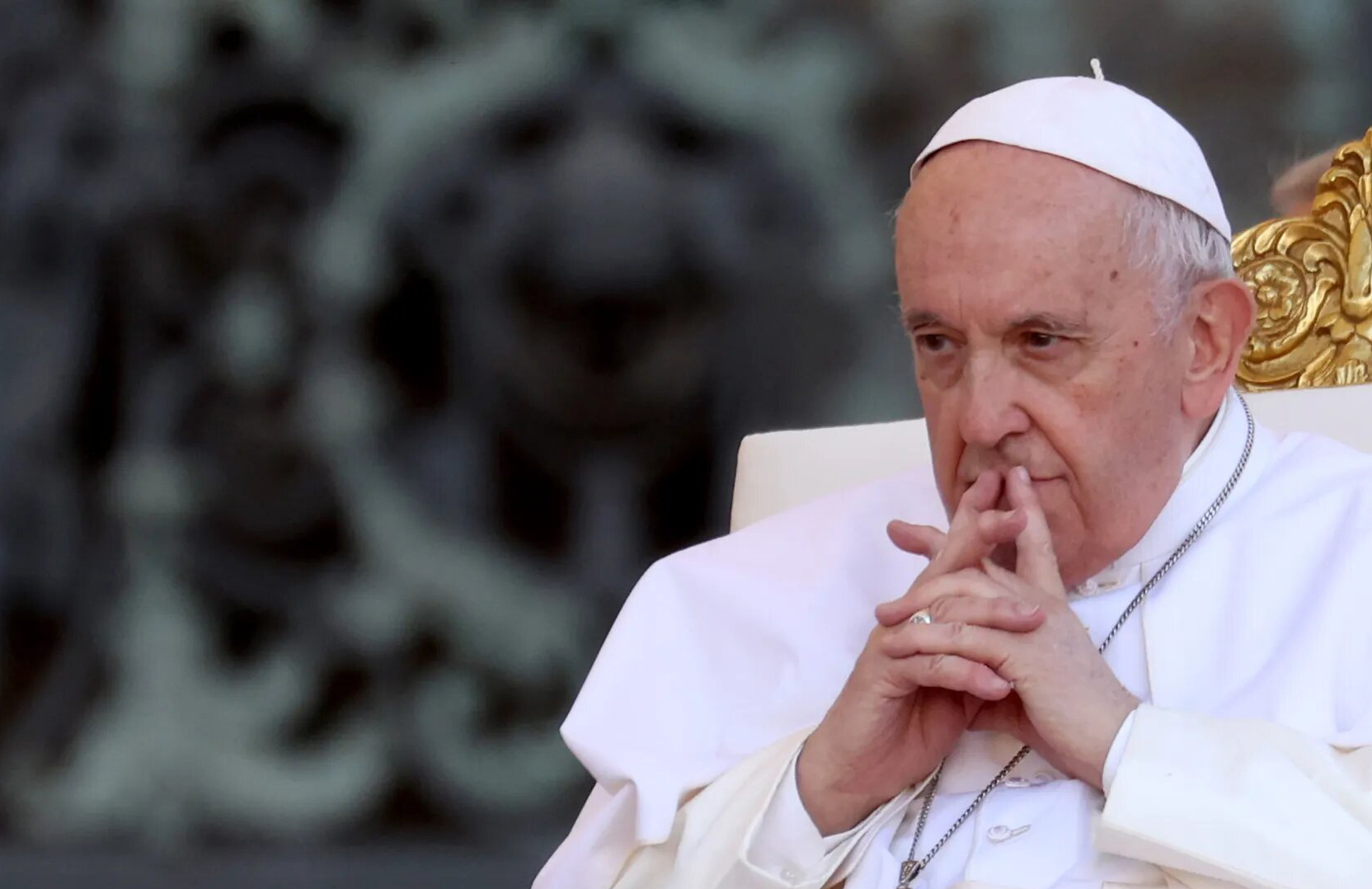 "The world is falling apart": Pope Francis castigates climate denial